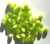 50 4mm Round Lime Fiber Optic